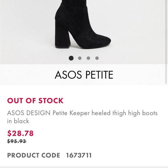 SOLD / ASOS Petite Thigh High “Keeper” Boots - Picture 7 of 7